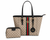Gucci Signature GG Stripe Tote Bag with Pouch