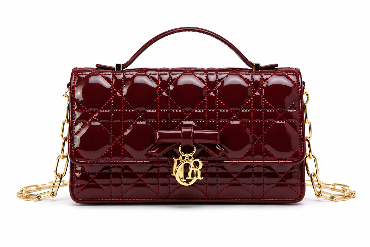 Dior Quilted Bow Chain Bag