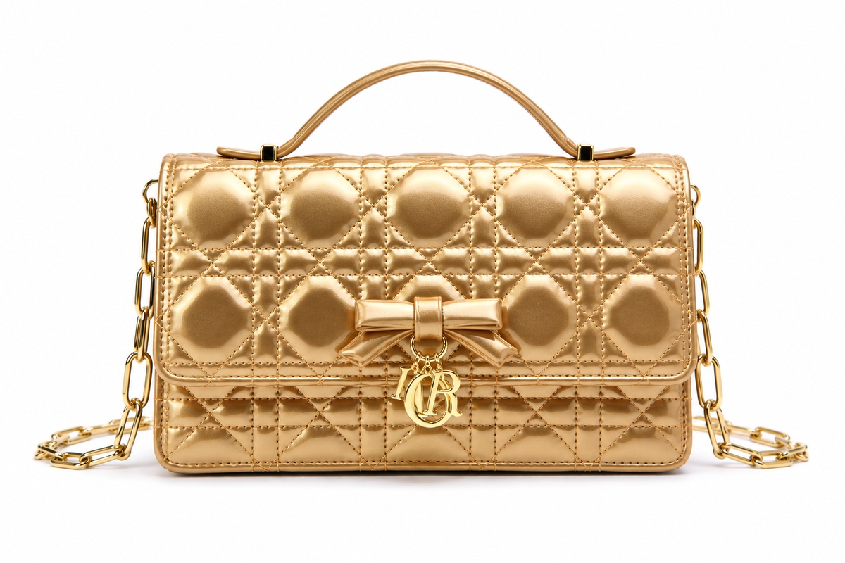Dior Quilted Bow Chain Bag