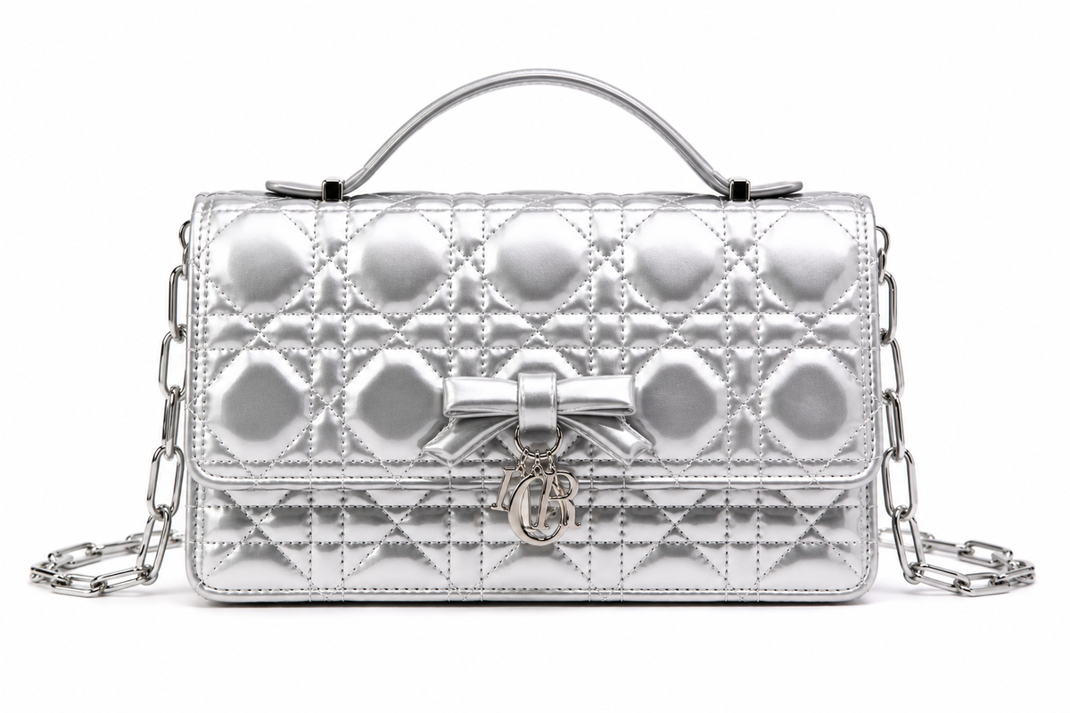 Dior Quilted Bow Chain Bag
