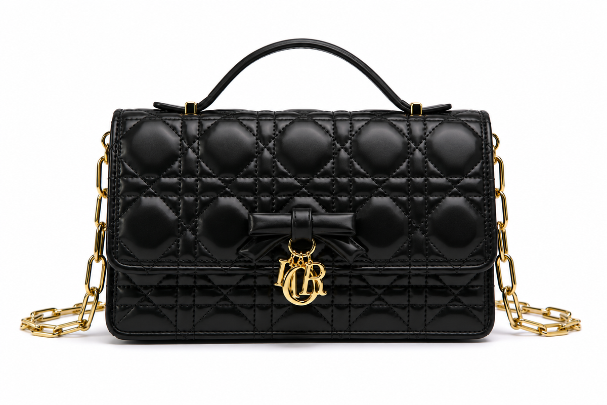 Dior Quilted Bow Chain Bag