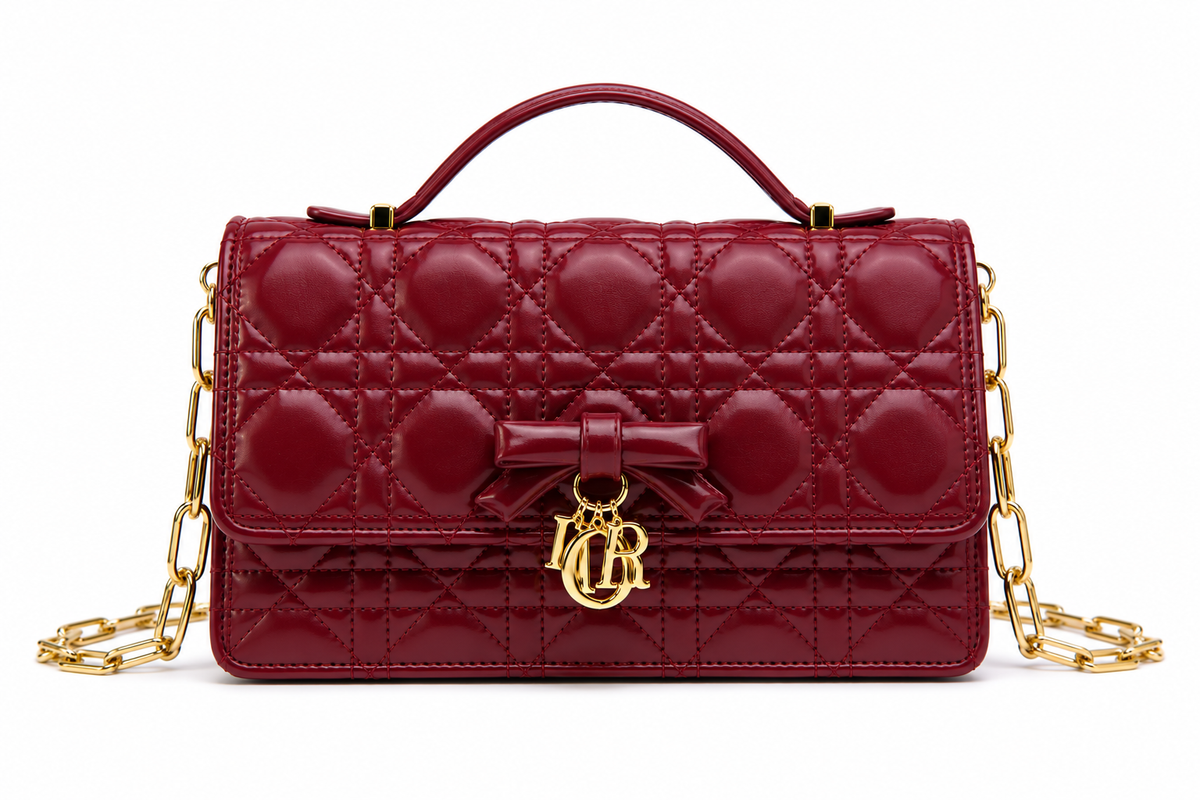 Dior Quilted Bow Chain Bag
