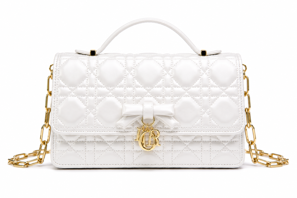 Dior Quilted Bow Chain Bag