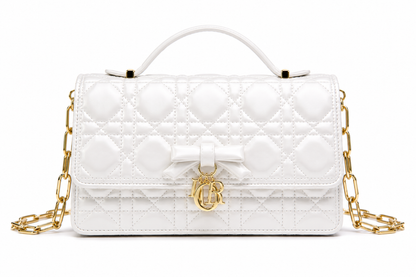 Dior Quilted Bow Chain Bag