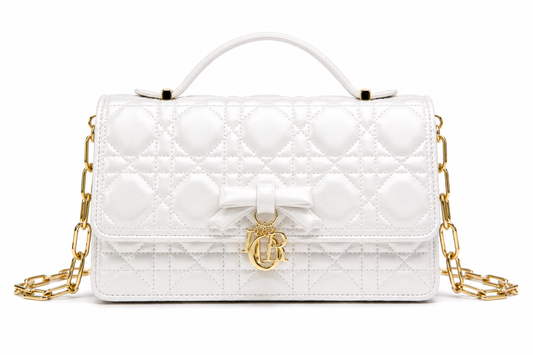 Dior Quilted Bow Chain Bag