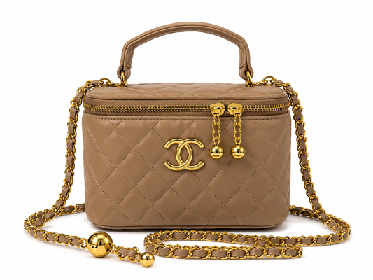 Channel Quilted Vanity Chain Bag
