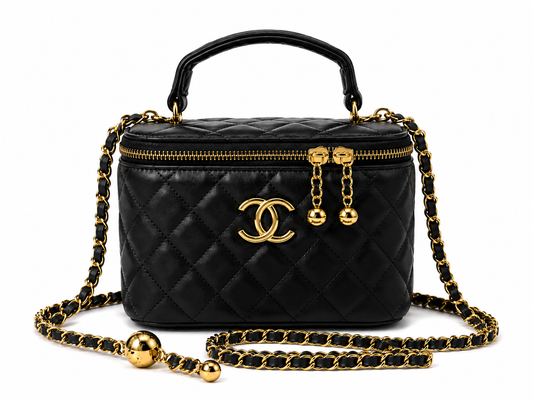 Channel Quilted Vanity Chain Bag