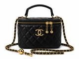 Channel Quilted Vanity Chain Bag