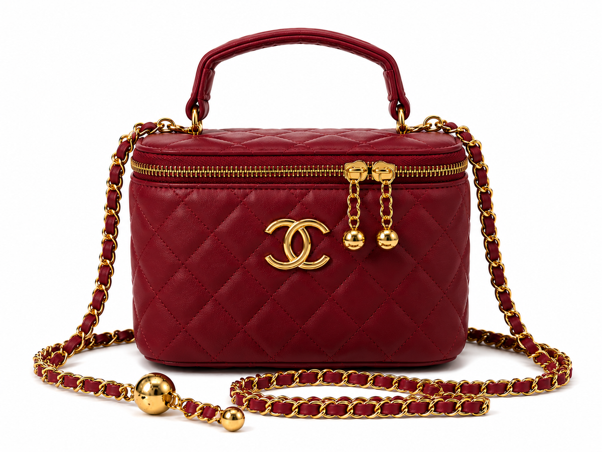 Channel Quilted Vanity Chain Bag