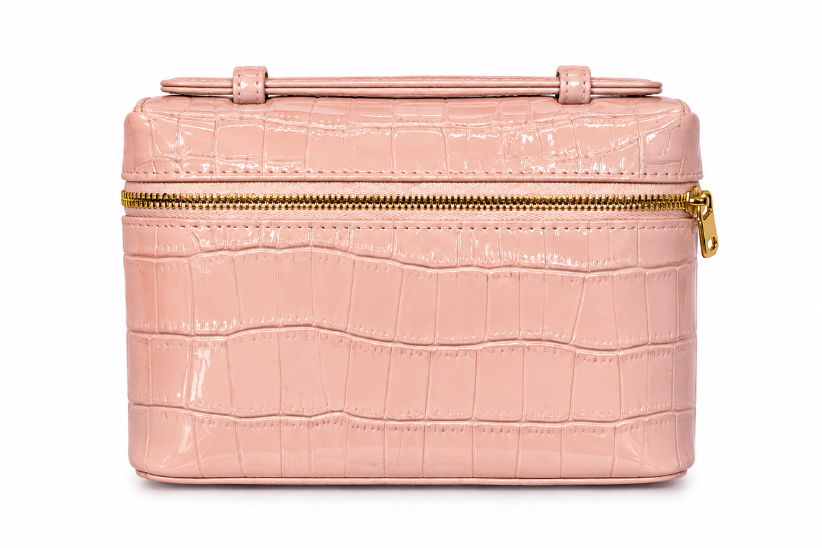 Loropiana Croc Vanity Bag