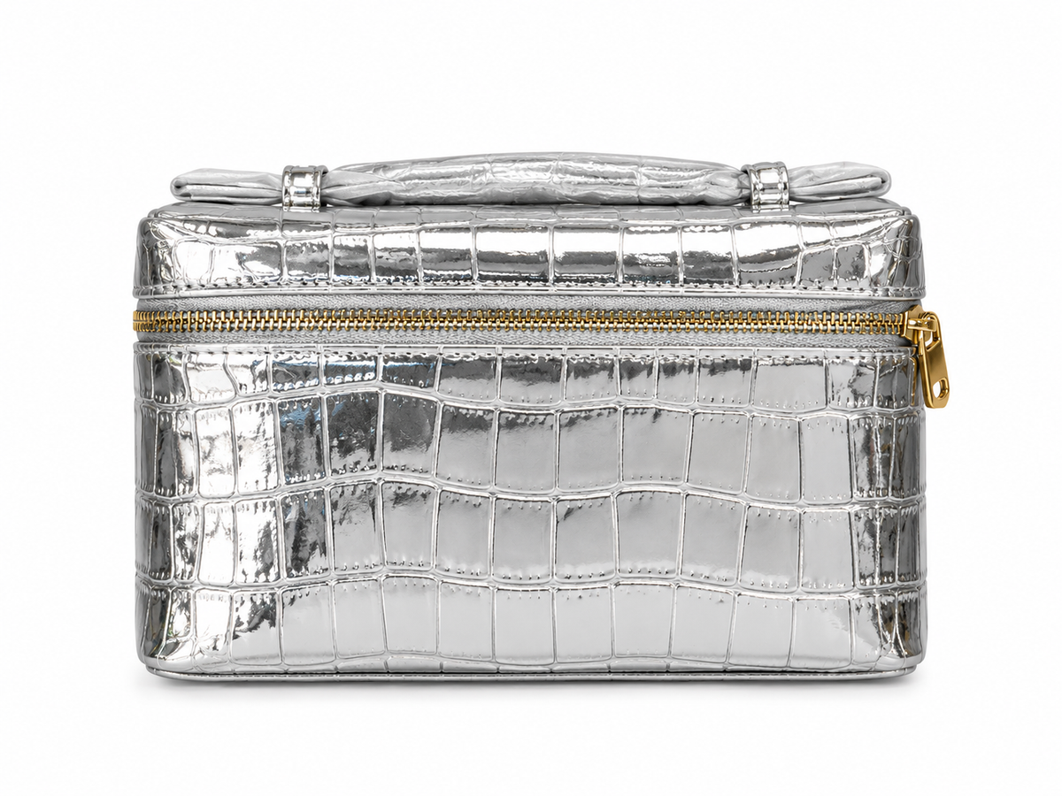 Loropiana Croc Vanity Bag