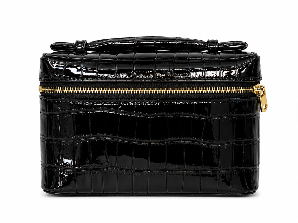 Loropiana Croc Vanity Bag