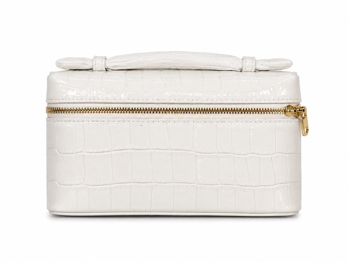 Loropiana Croc Vanity Bag