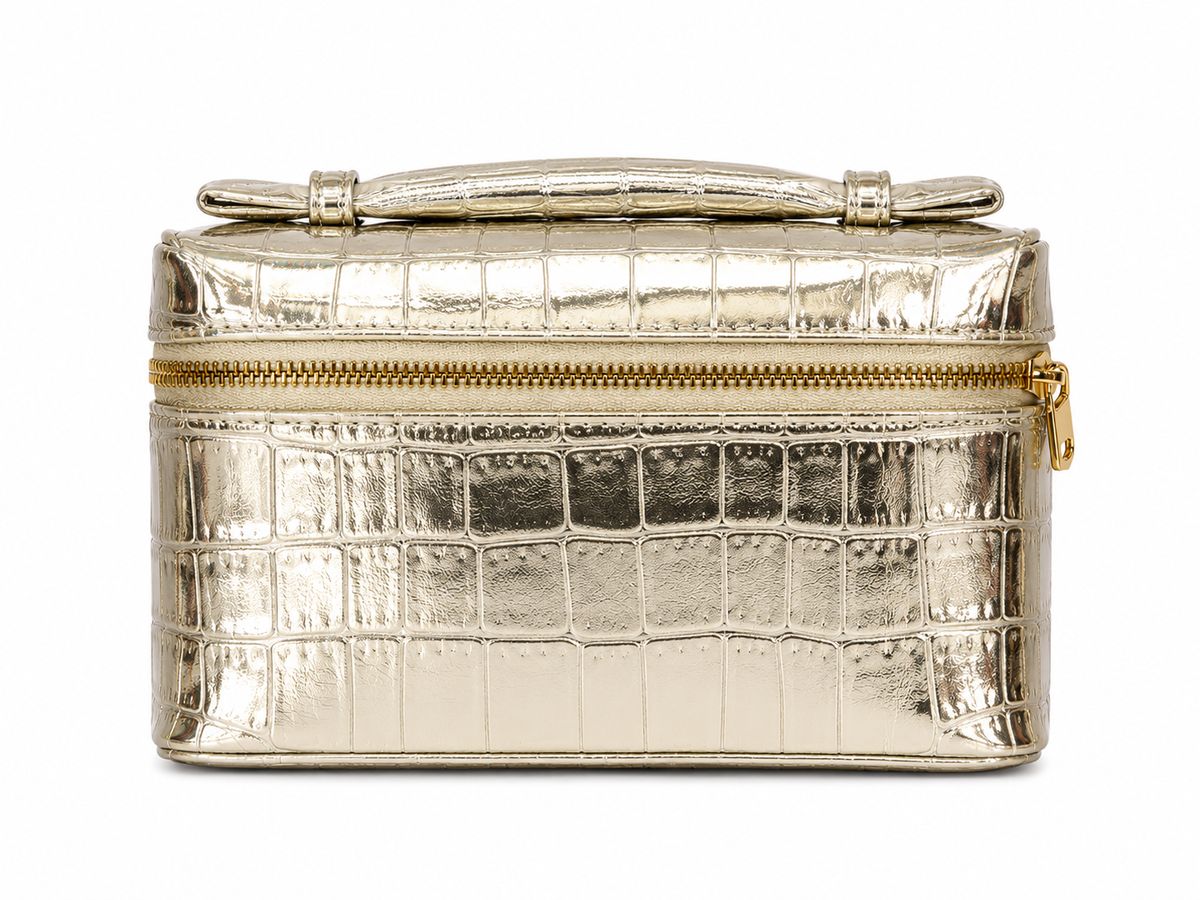 Loropiana Croc Vanity Bag