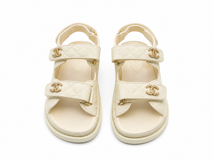 Channal Double-Strap Luxury Sandals