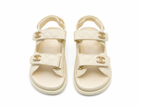 Channal Double-Strap Luxury Sandals