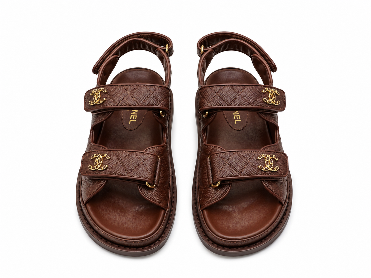 Channal Double-Strap Luxury Sandals