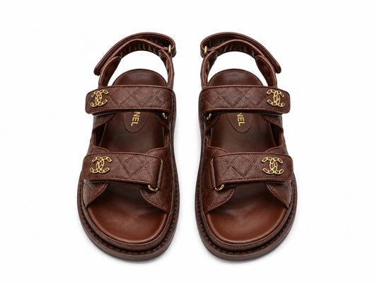 Channal Double-Strap Luxury Sandals