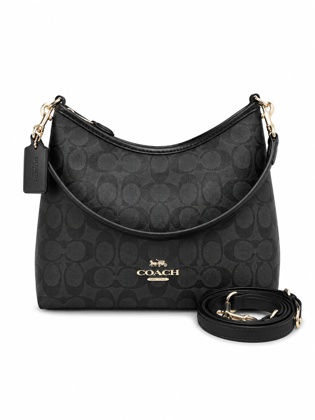 Coach Signature Hobo Shoulder Bag