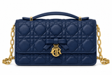 Dior Cannage Quilted Top Handle Bag