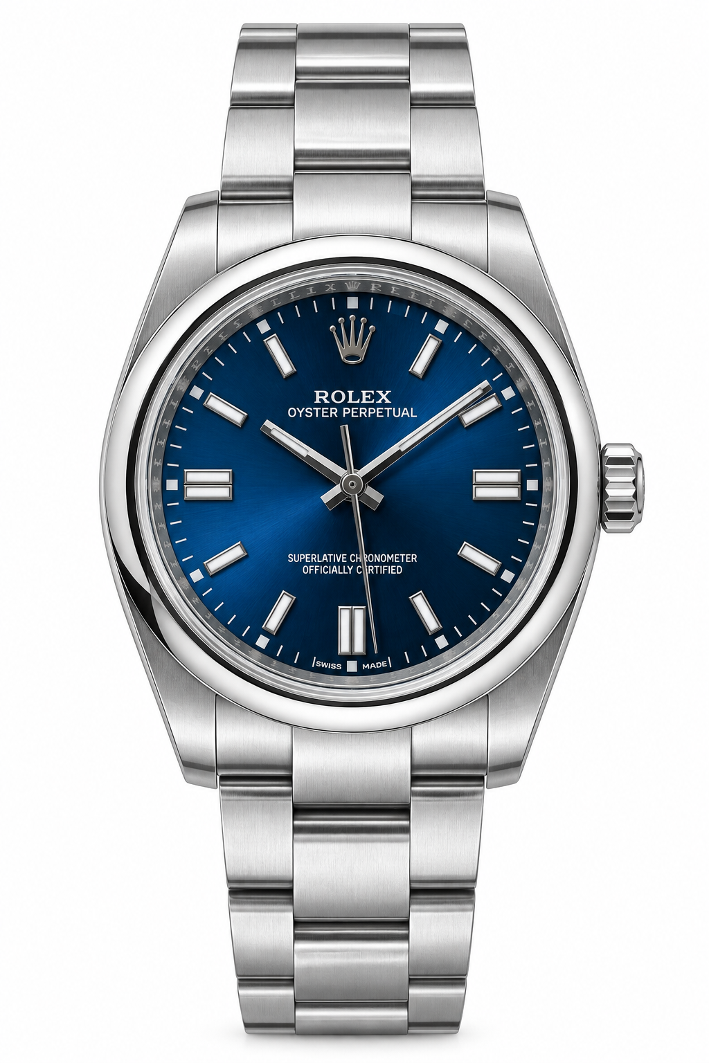 Rolex Oyster Perpetual  Dial Silver Stainless Steel Watch