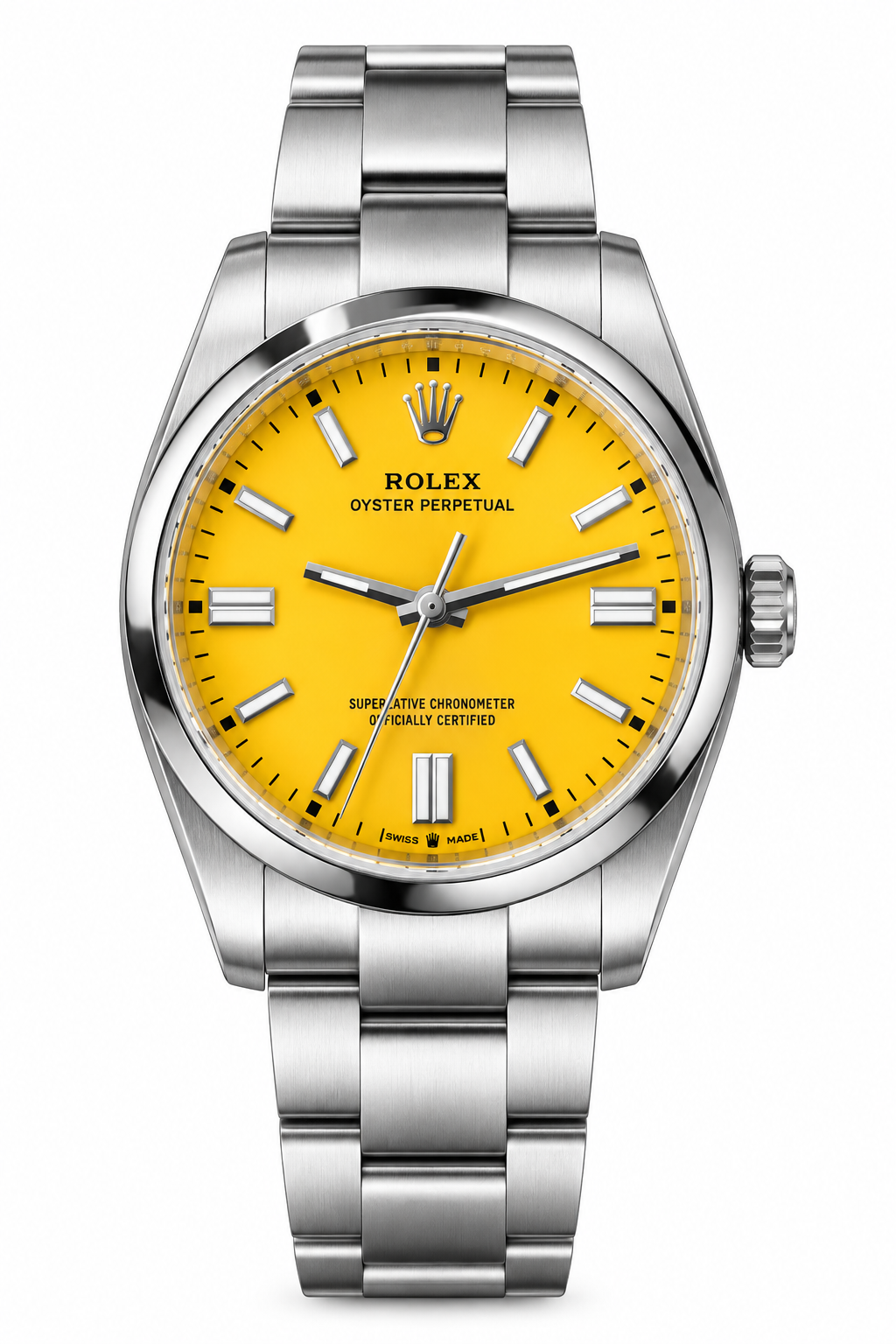 Rolex Oyster Perpetual  Dial Silver Stainless Steel Watch