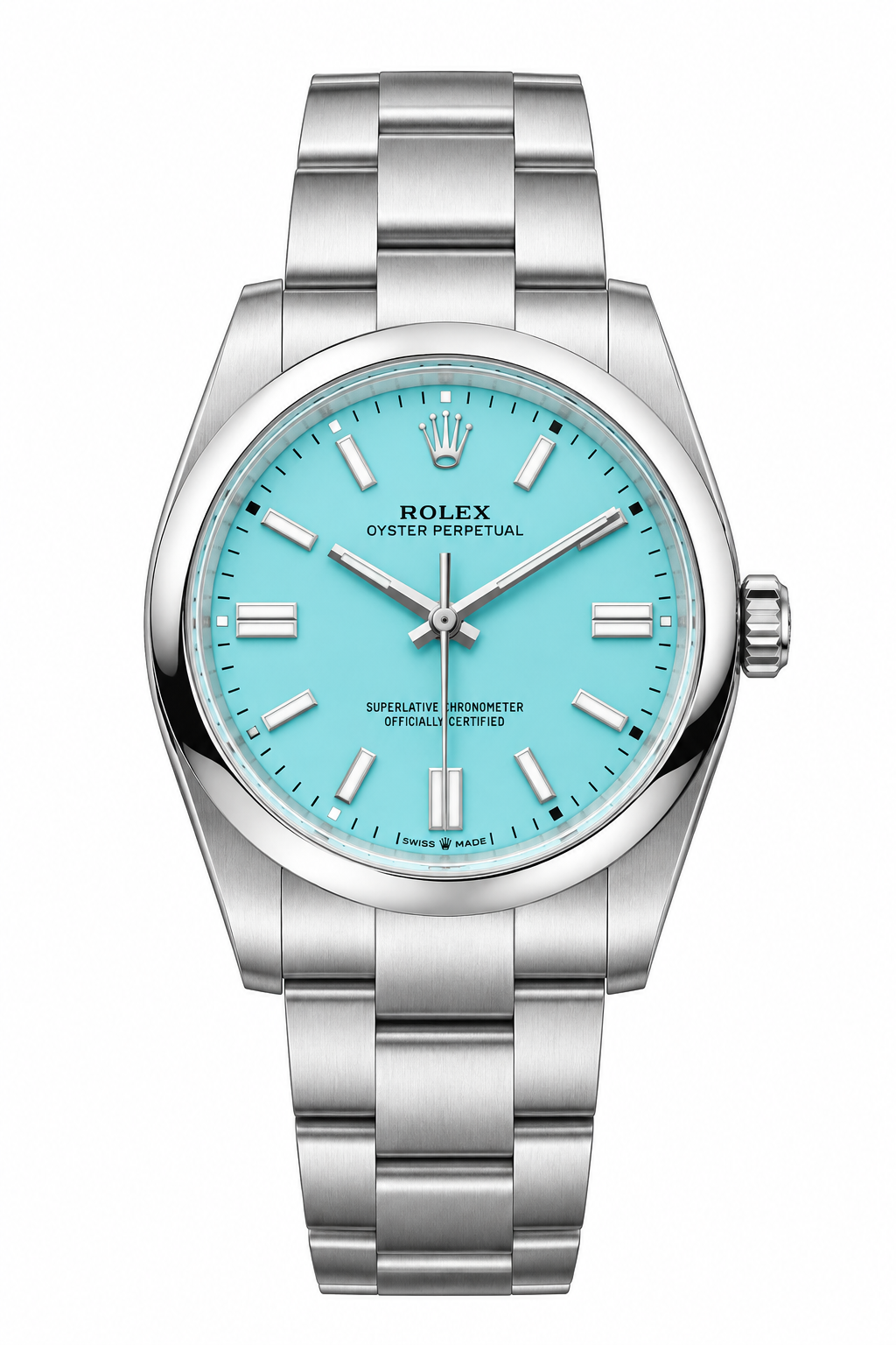 Rolex Oyster Perpetual  Dial Silver Stainless Steel Watch
