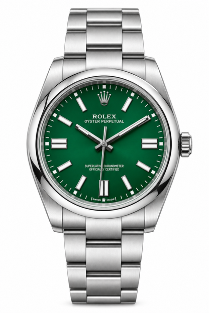 Rolex Oyster Perpetual  Dial Silver Stainless Steel Watch