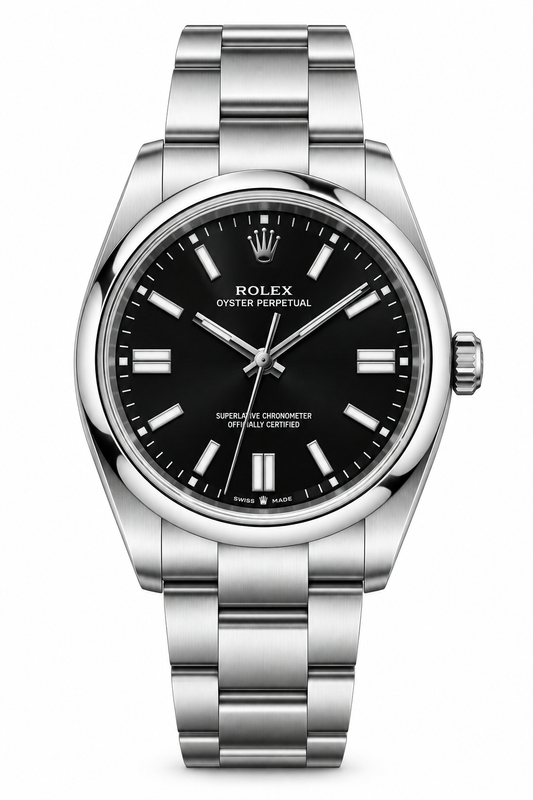 Rolex Oyster Perpetual  Dial Silver Stainless Steel Watch