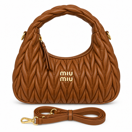 Miu Miu Matelassé Hobo Bag