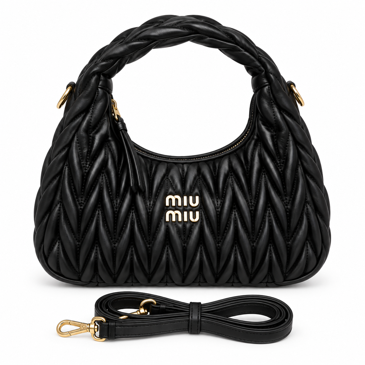 Miu Miu Matelassé Hobo Bag