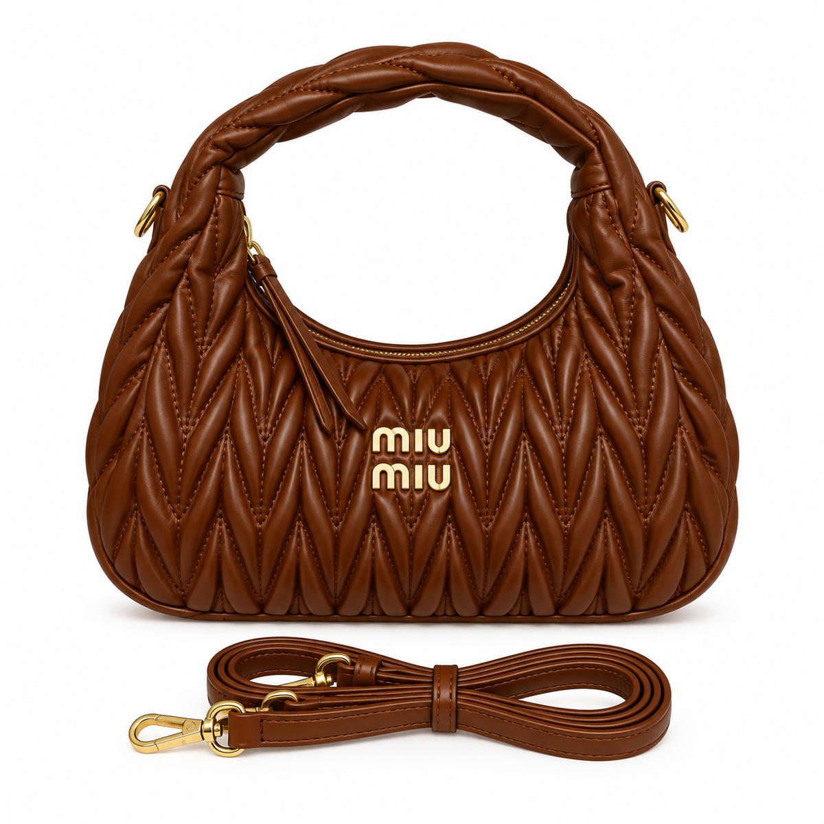 Miu Miu Matelassé Hobo Bag