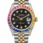 Rolex Datejust Silver Rainbow Diamond Watch