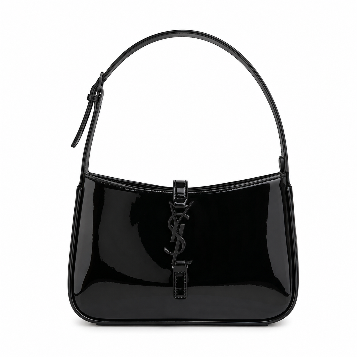 YSL Patent Leather Hobo Shoulder Bag