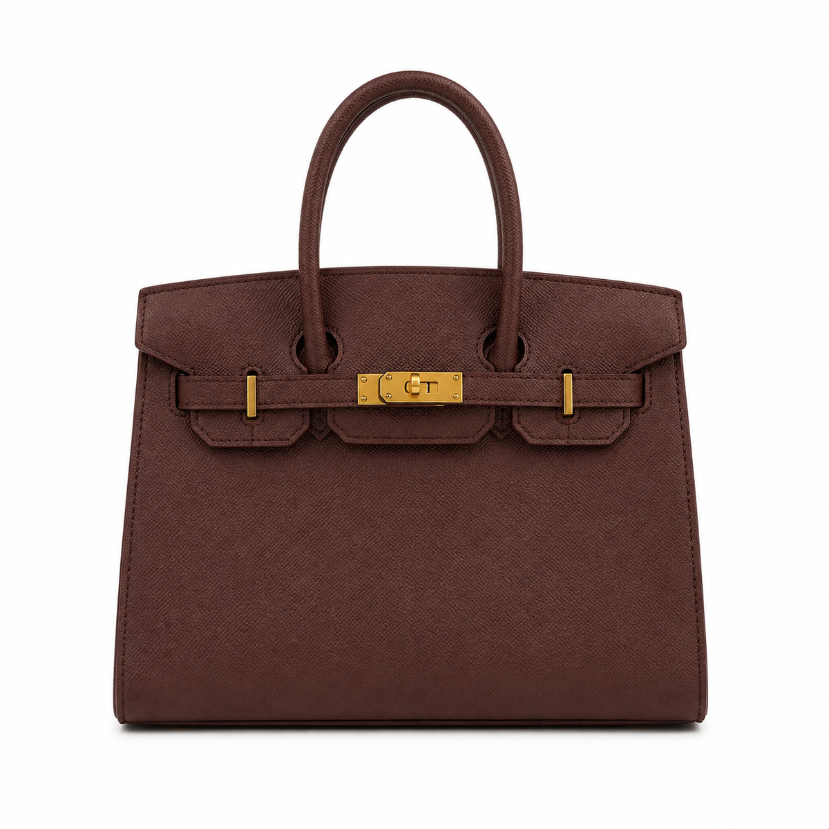 Hermes Classic Birkin-Style Structured Handbag