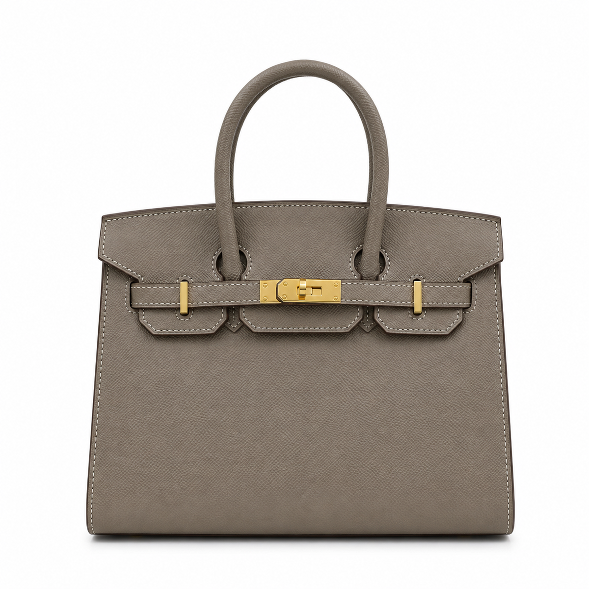 Hermes Classic Birkin-Style Structured Handbag