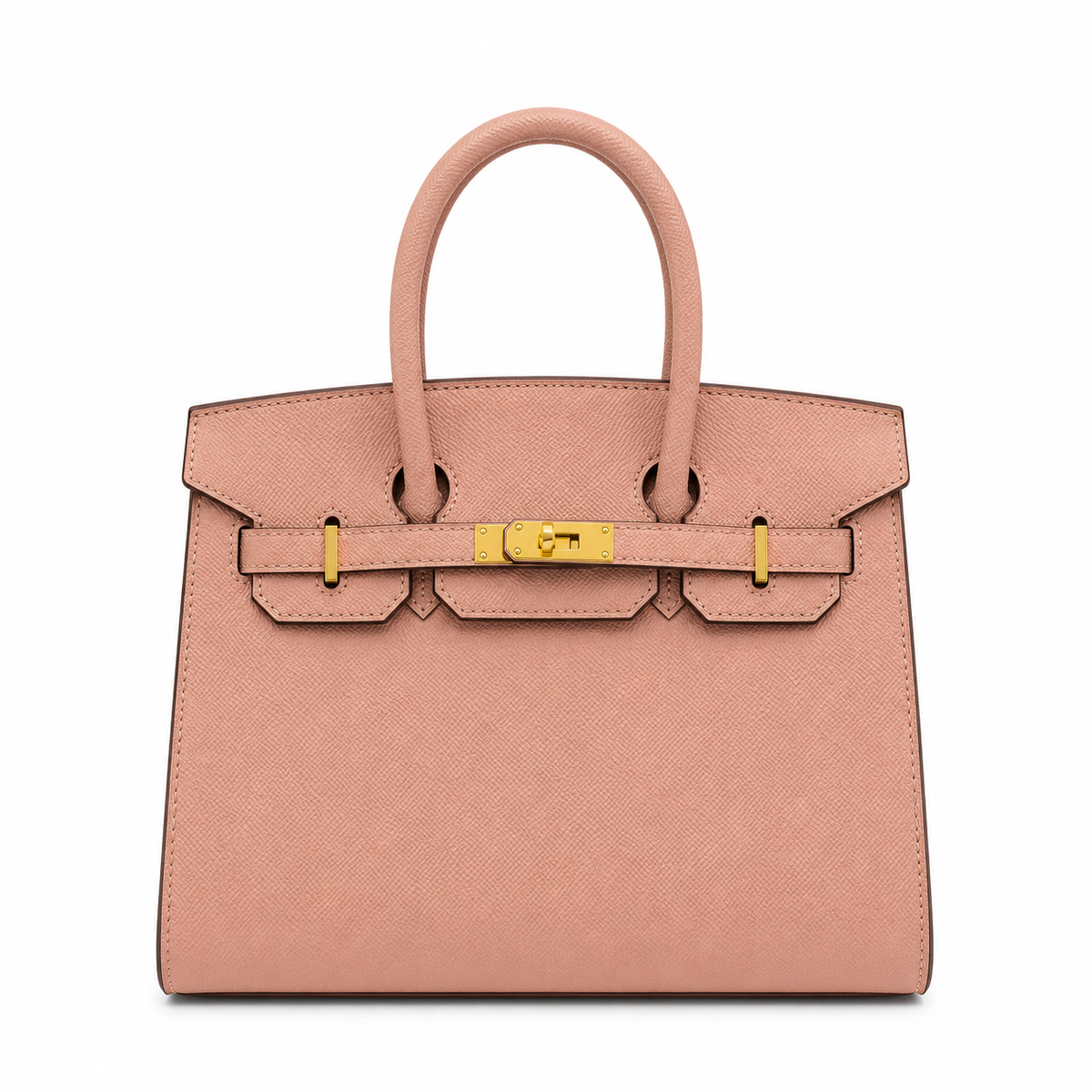 Hermes Classic Birkin-Style Structured Handbag