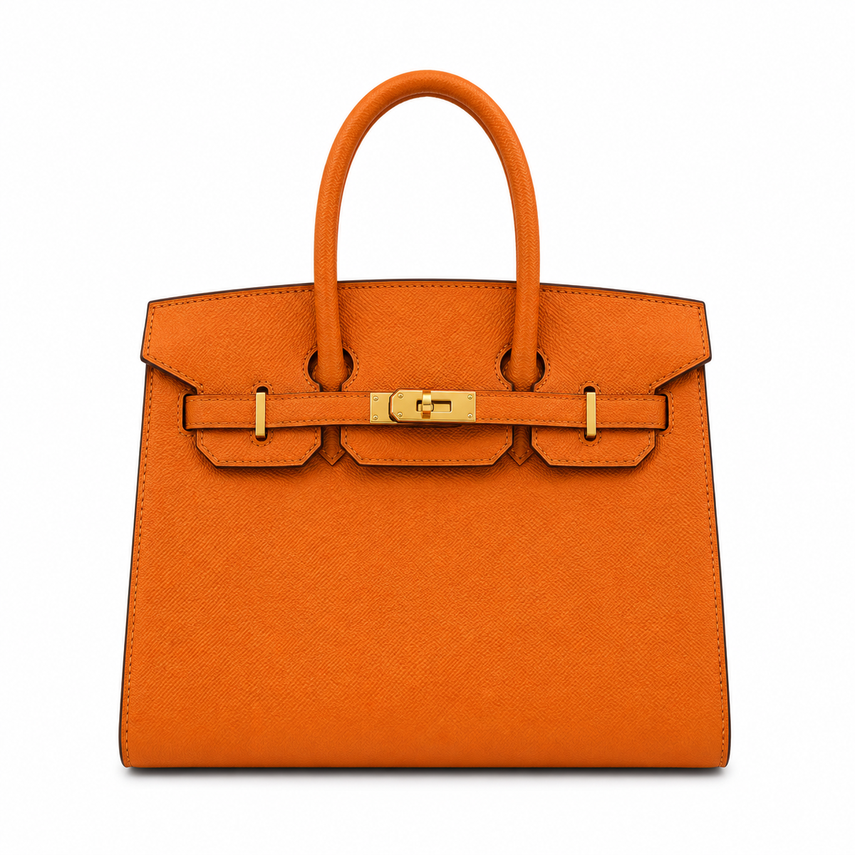 Hermes Classic Birkin-Style Structured Handbag