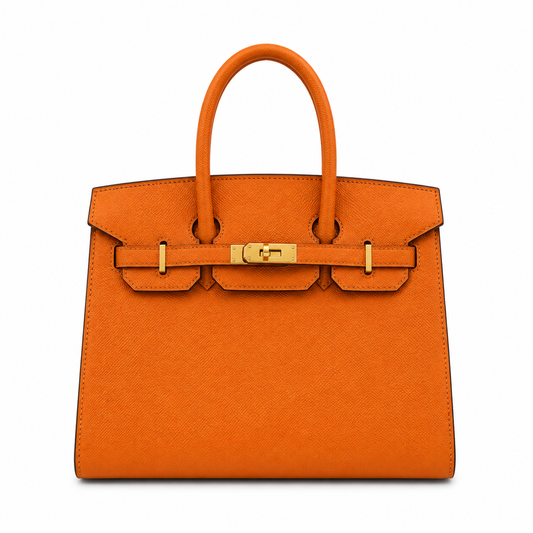 Hermes Classic Birkin-Style Structured Handbag