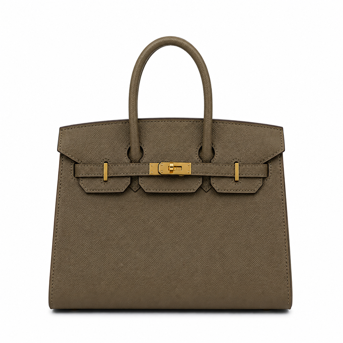 Hermes Classic Birkin-Style Structured Handbag