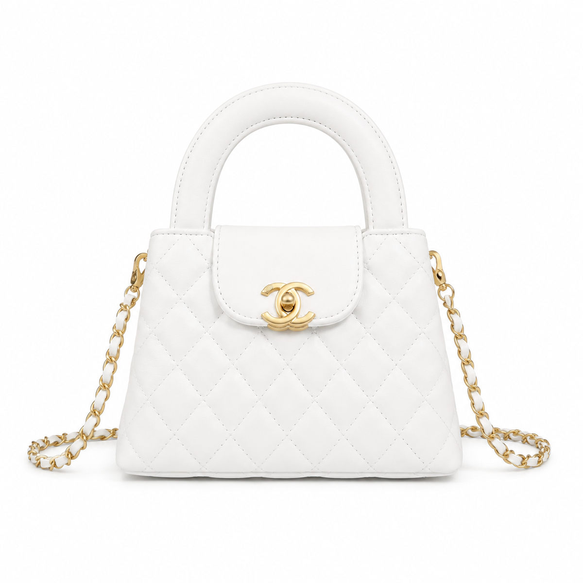 Chanel Quilted Mini Top Handle Bag