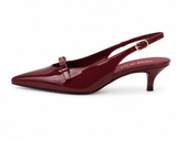 Miu Miu Patent Bow Slingback Heels