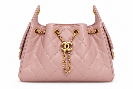 Chanel Quilted Drawstring Bucket Bag