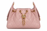 Chanel Quilted Drawstring Bucket Bag