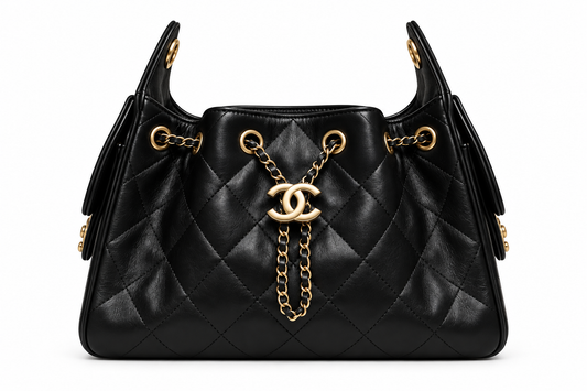 Chanel Quilted Drawstring Bucket Bag
