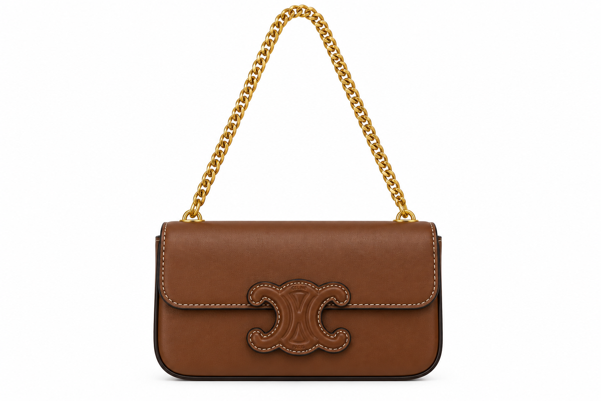Celine Triomphe Chain Shoulder Bag