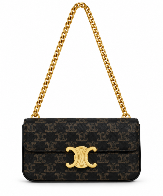Celine Triomphe Chain Shoulder Bag