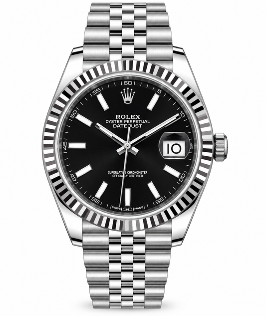 Rolex Datejust Fluted Bezel Jubilee Bracelet Watch