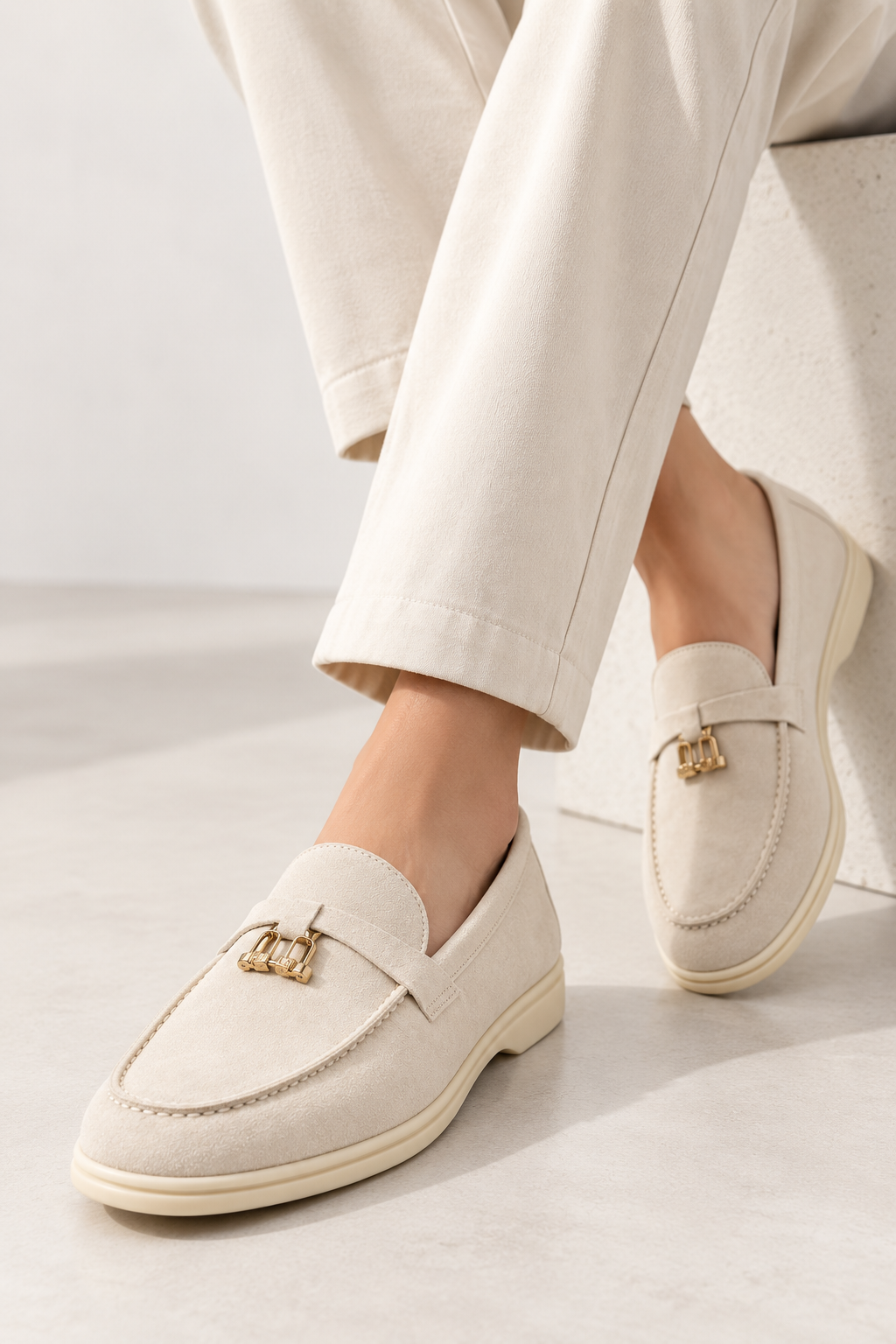Loro Piana  Suede Charm Loafers