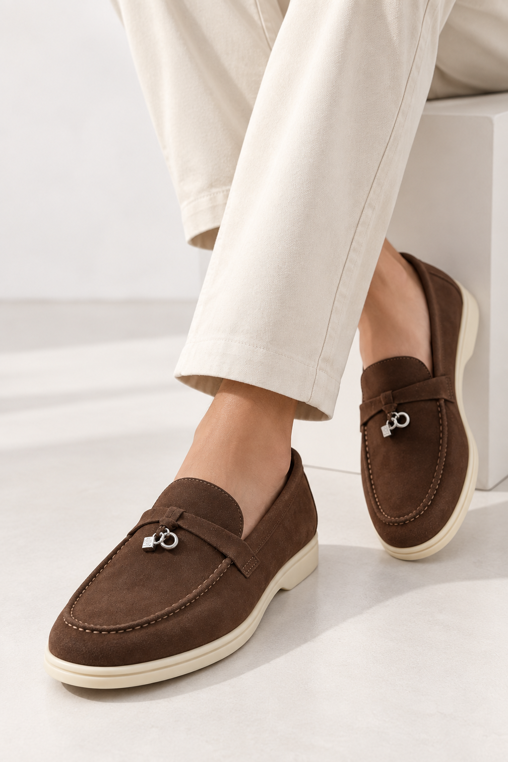 Loro Piana  Suede Charm Loafers